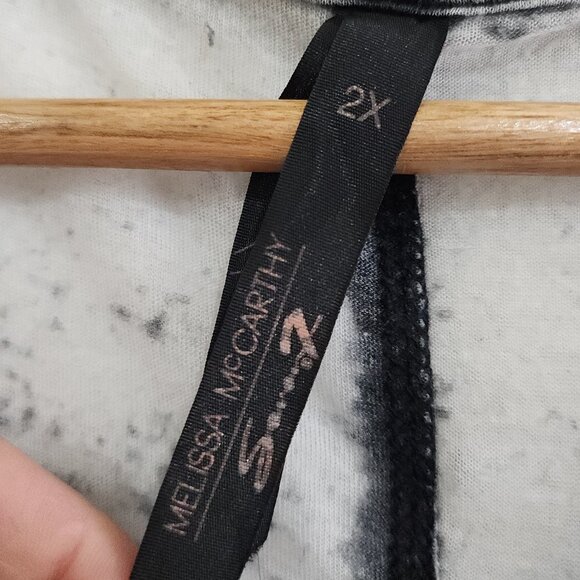 Melissa McCarthy Seven7 Le Meow Cat Graphic Burnout Tunic Top Women’s Plus 2X - Picture 10 of 11